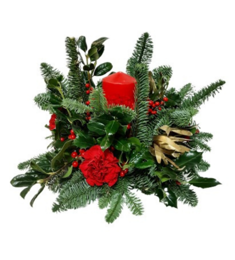 christmas flower arrangement